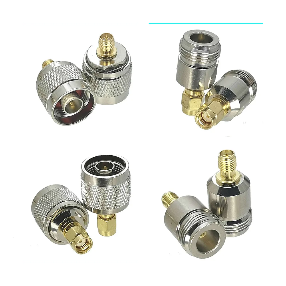 

1pcs Adapter N to RP SMA Male Plug & Female Jack RF Coaxial Connector Wire Terminals Straight