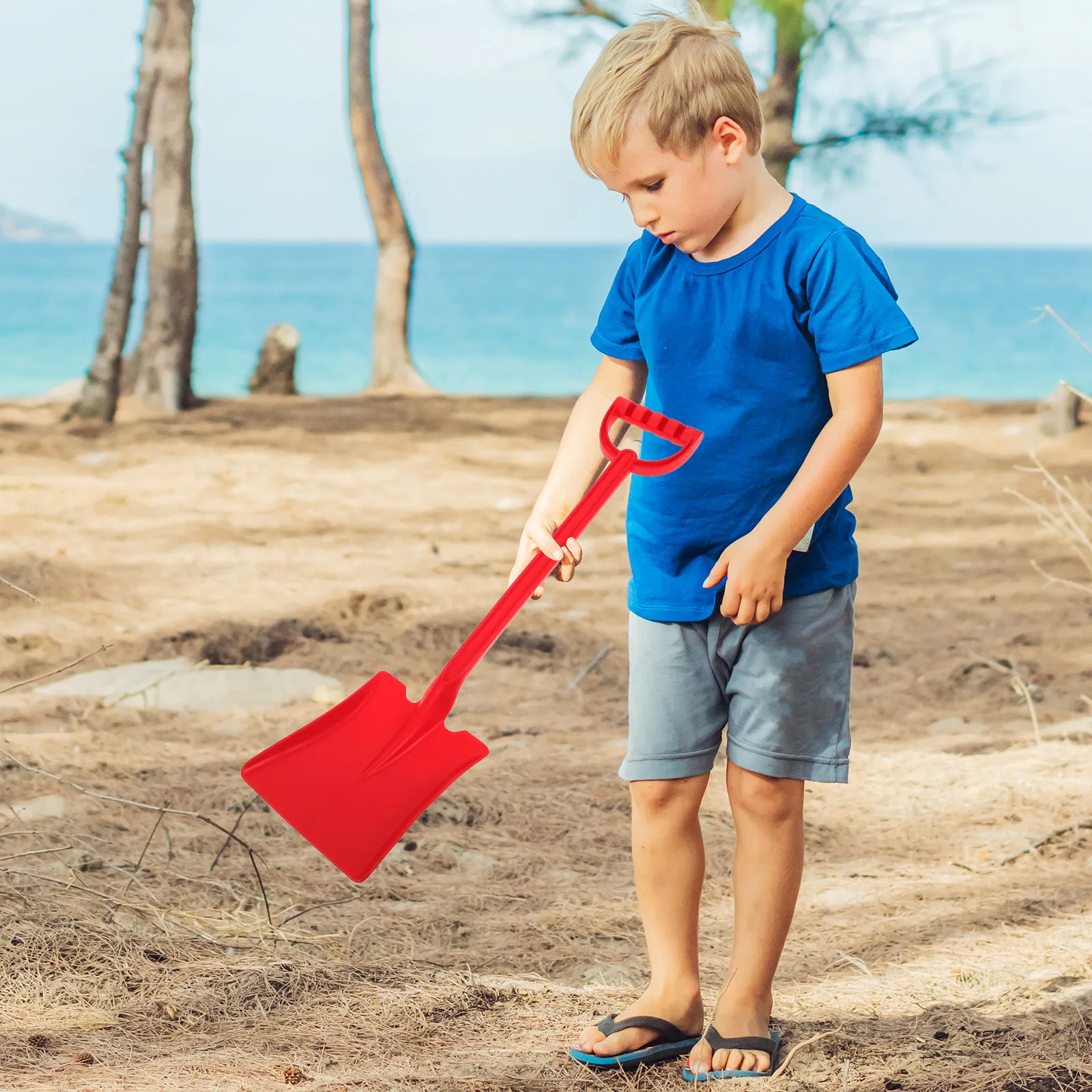 Kids Red Plastic Beach Sand Sh - огляд і ціна Kids Outdoor Yard Tools