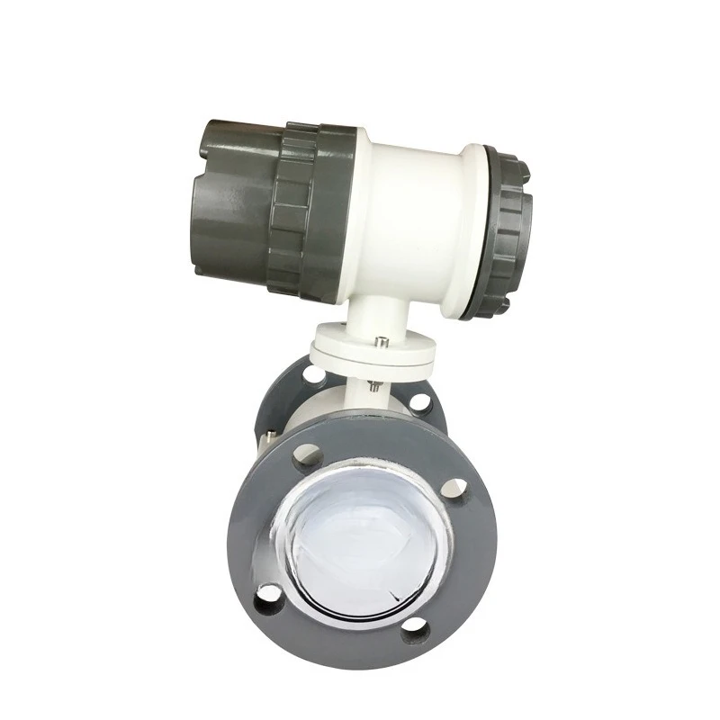 Intelligent electromagnetic flowmeter, industrial wastewater electroplating mud liquid pipeline, high-precision electromagnetic