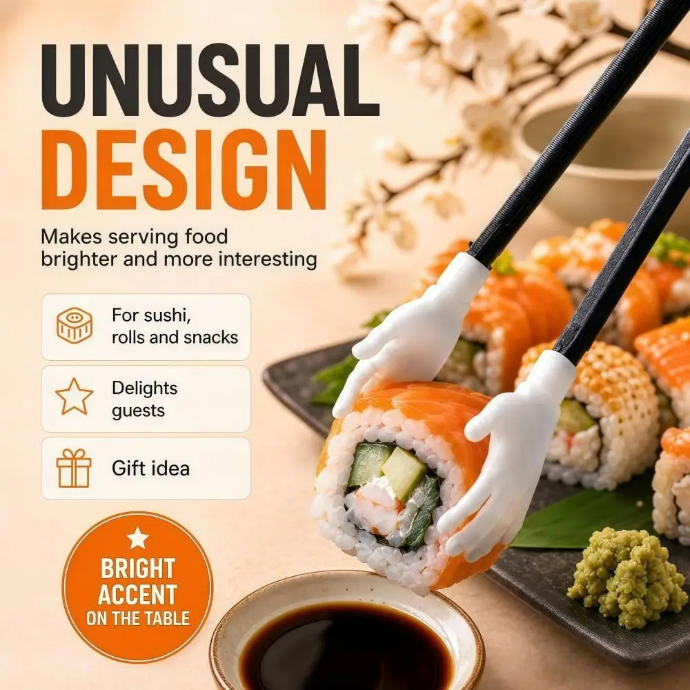 Creative Reusable Finger Snack Chopsticks PLA Lightweight Finger Food Tongs Durable Compact Game Snack Clips Various Snacks
