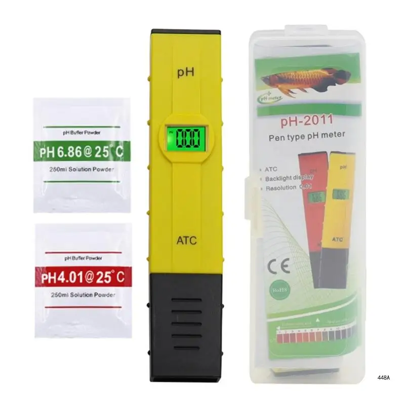 PH Meter for Water PH Tester Digital PH Pen 0.01 High Accuracy PH Reader PH Level Tester for Water Hydroponics Household