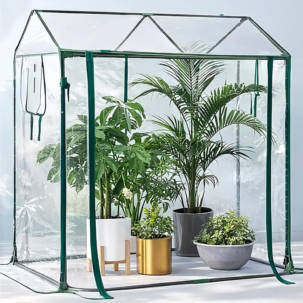 Durable Vinyl Greenhouse for Garden Plants - Easy Setup, Weatherproof, Pest & Bird Protection