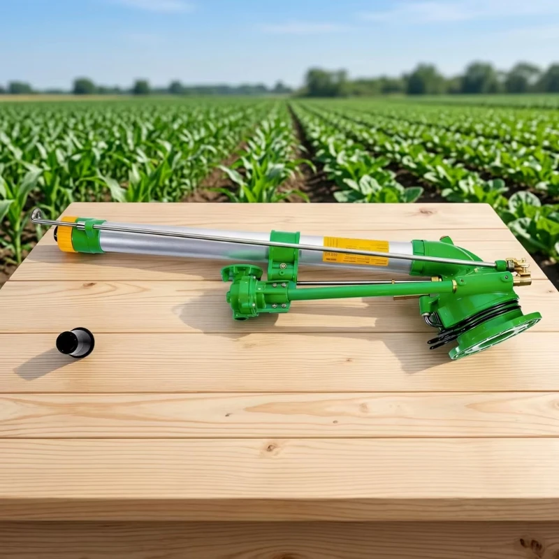 Adjustable Automatic Heavy Duty Steel 360 Degree Rotating Turbine Worm Spray Gun Agricultural Irrigation