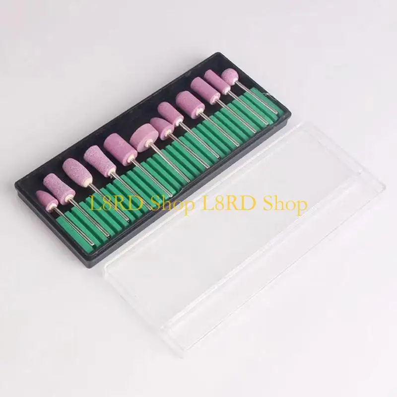 L8RD Paznokcie Zestaw bitów, 3/32 cala profesjonalne bity paznokci do wiertła paznokci, kawałki do paznokci, bity do zmywacza do
