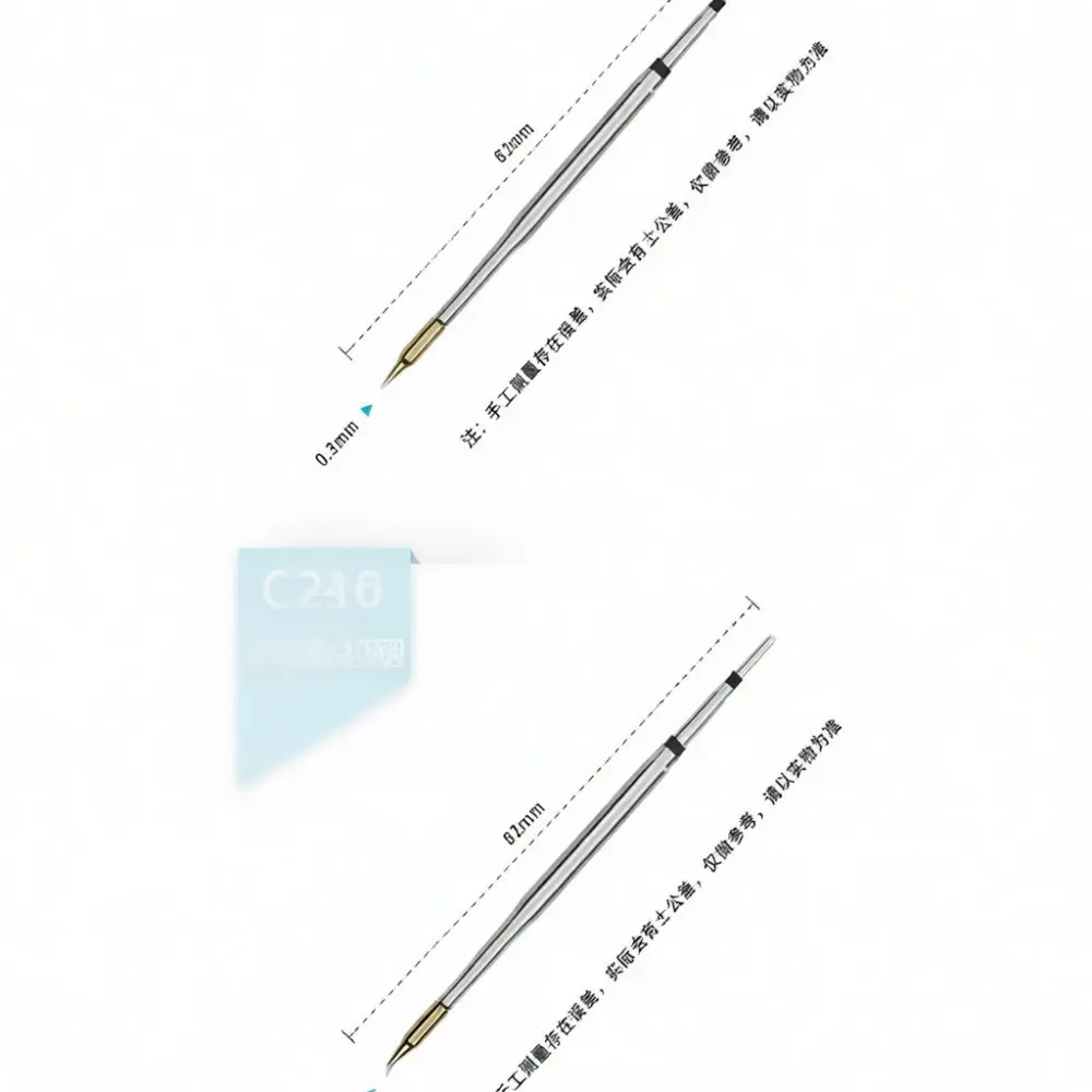 High Efficiency Soldering Iron Tip For C245 For C210 Series Metal Welding Head Repair Tool Kit Sharp Curved Chisel Tip Professio