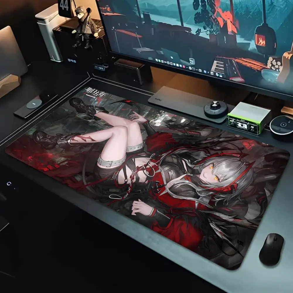 Strategy game Arknights Mouse Pad Large Waterproof Gaming Mouse Pad, Non-Slip with Stitched Edge