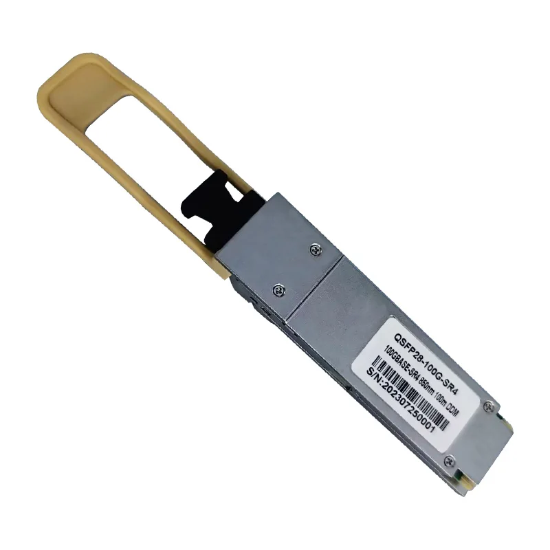 100G Optical Fiber Transceiver SR4 850nm 100m Multi Mode DDM MPO QSFP28 Module
