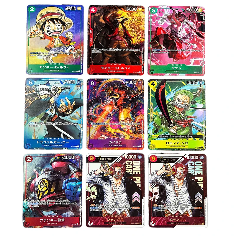 Anime Cards One Piece OPCG OP03 Shanks CP9 Zoro Ace Nami Luffy Sanji Japanese Version Replica Game Anime Collection Cards