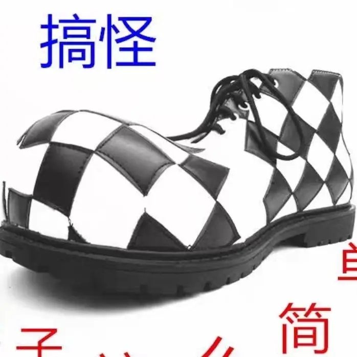 2023 New Men Funny Clown Magic Show Adult Funny round Head Warped Head Exaggerated Funny Anime Performance Shoes