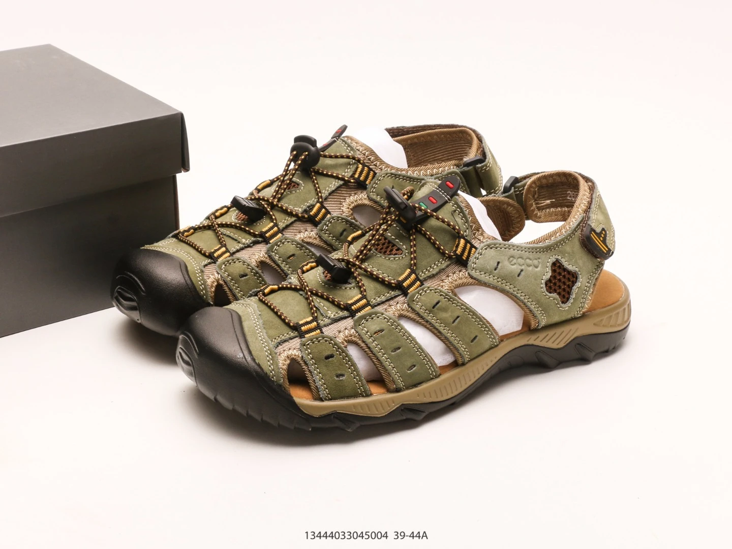 

Summer New Beach Closed Toe Sandals Men Outdoor Leather Sandals Wading Shoes Breathable Non Slip Casual Shoes
