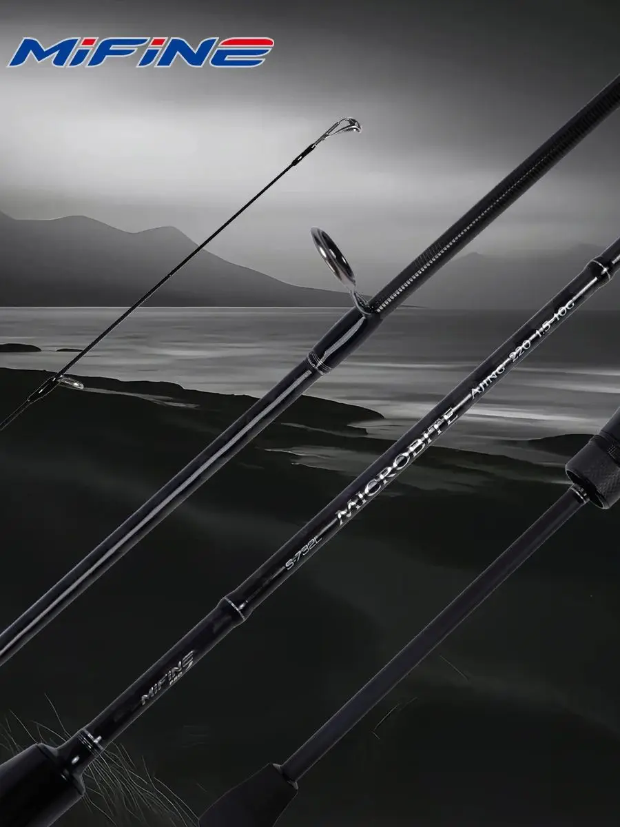 MIFINE MICROBITE Ajing Spinning Casting Rod XUL-UL Angelrute 2g/3g/5g/8g/10g Salzwasser Süßwasser Licht Felsen Angeln FUJI Ring