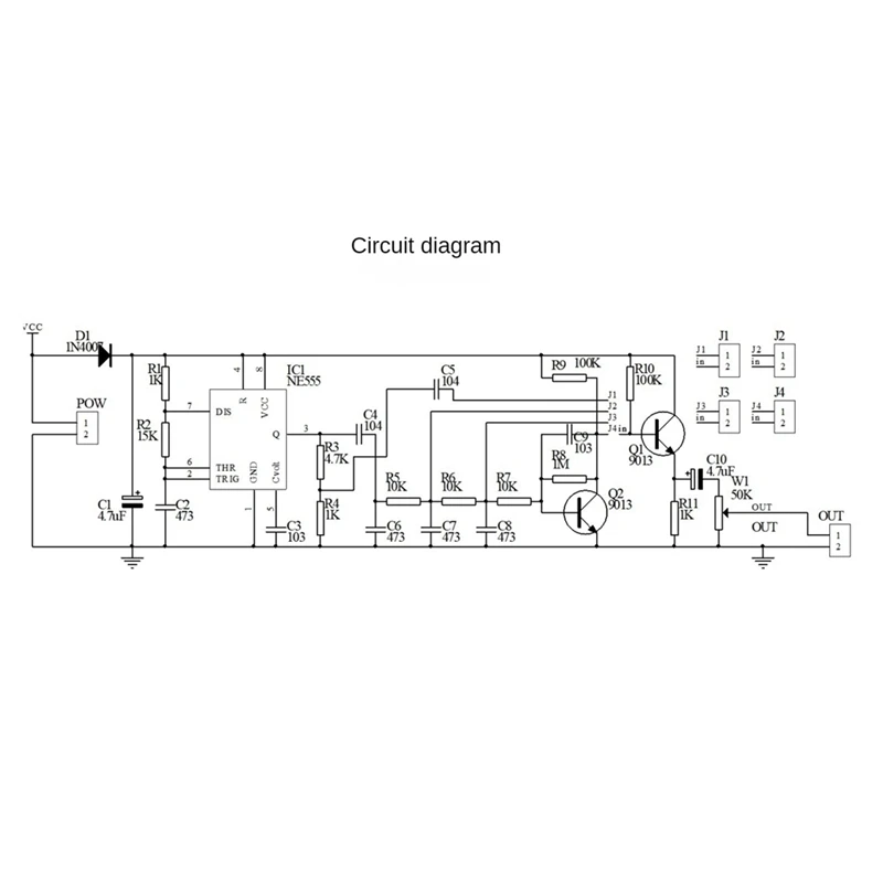 Sine Triangle Square Wave NE555 Multi-Channel Waveform Generator Module DIY Kits