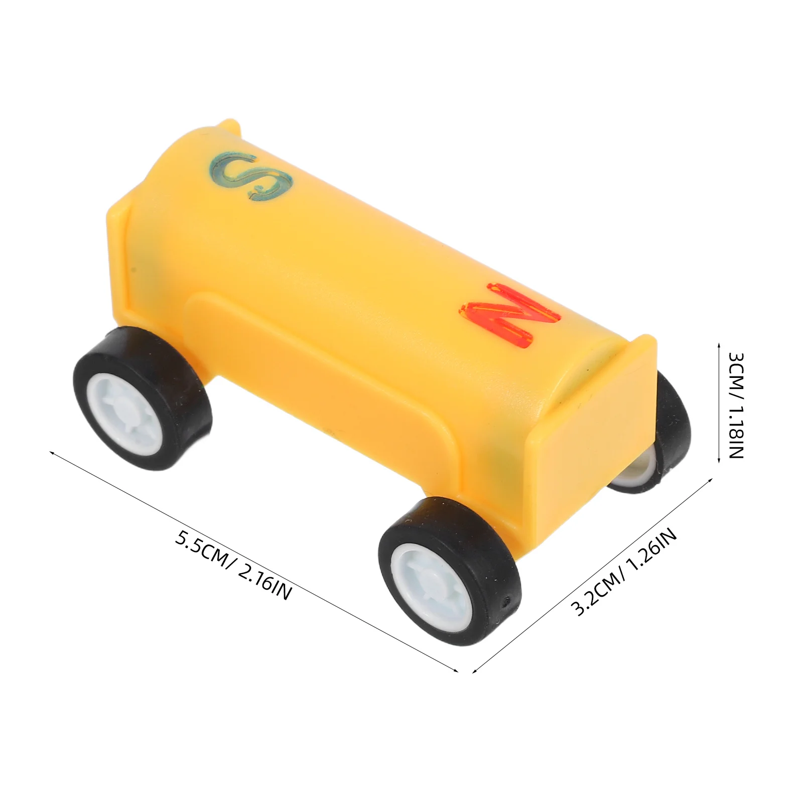 سيارة مغناطيسية للأطفال تجربة علمية مجموعة تعلم الفيزياء للتعليم المبكر للأطفال الصغار بناء جذع المركبات المغناطيسية #5