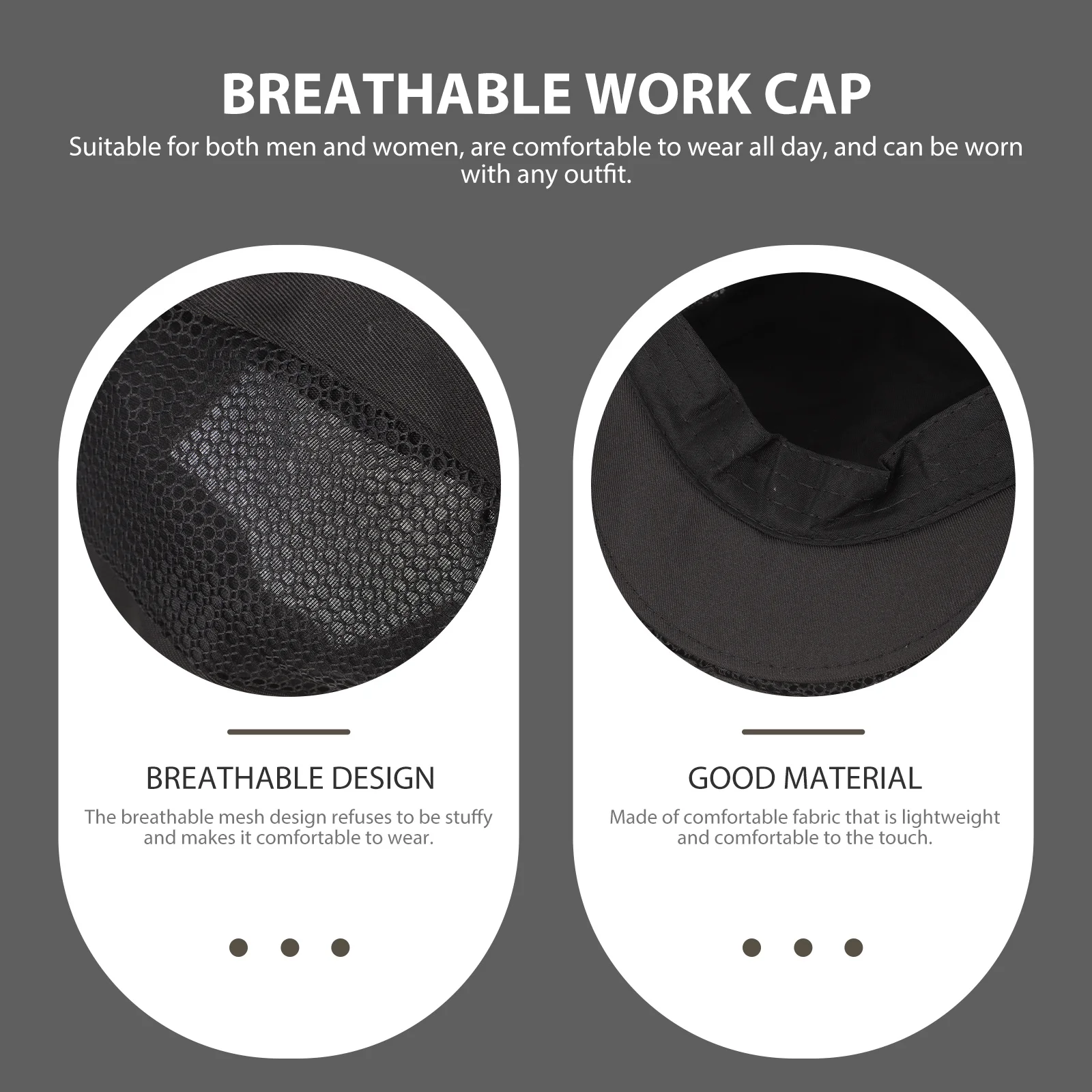 

2Pcs Chef Cook Hat Size Fits Most Men Women Comfortable Hair Net Cap Reusable Washable Food Service Cook Hat