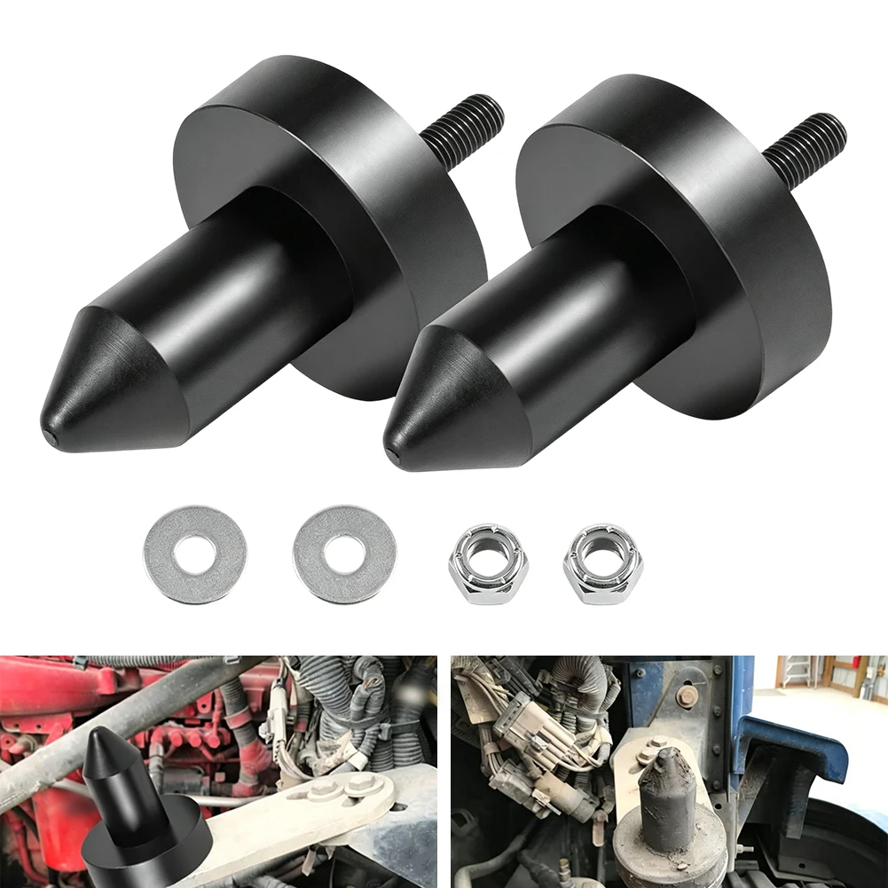 

2pcs For Kenworth T2000 2003-2010 For T600A 2003-2006 For T800 2003-2010 For W900 2003-2010 Hood Pin Bushing Kit 924-5410