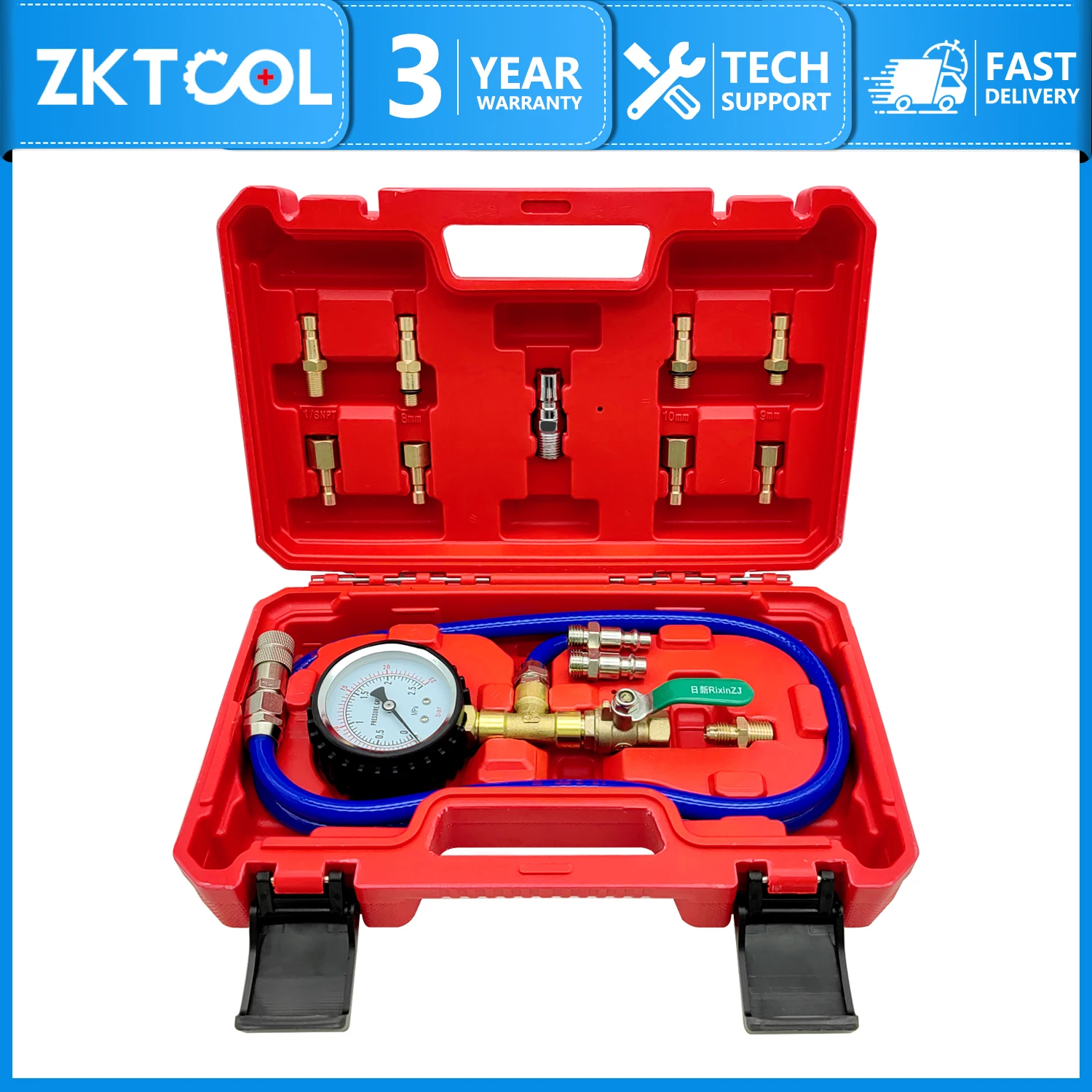 Universal Air Shock Absorber Test Tool Shock Absorber Leak Detector Air Suspension Leak Detector Set Shock Absorber Repair Kit