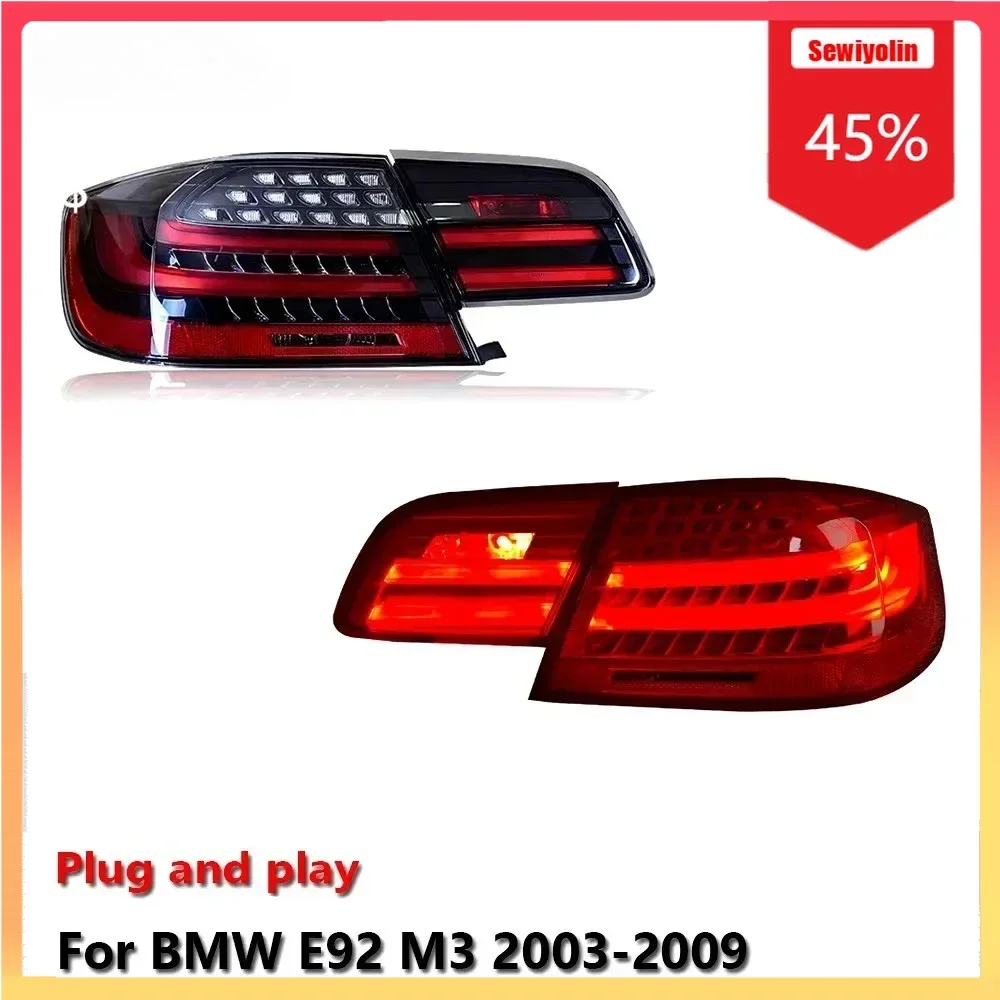 

Автомобильный светодиодный задний фонарь, аксессуары для авто для BMW 3 серии 2003-2009 E92 M3, противотуманные DRL, стоп-сигнал, указатель поворота, вилка An