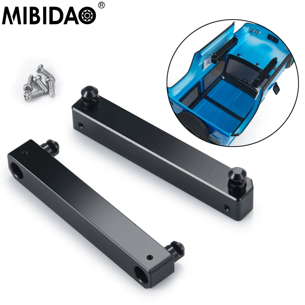 MIBIDAO 2Pcs RC Car Shell Heighten Metal Support Mount For Kyosho Mini-Z 4X4 1/18 Jimny 1/24 Jeep Wrangler Rubicon Hilux Surf