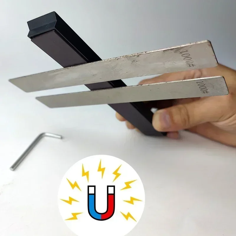 Diamant-Schleifstein mit magnetischer Basis für Messerschärfer, Messerschärfer mit festem Winkel, Schleifsteinbasis
