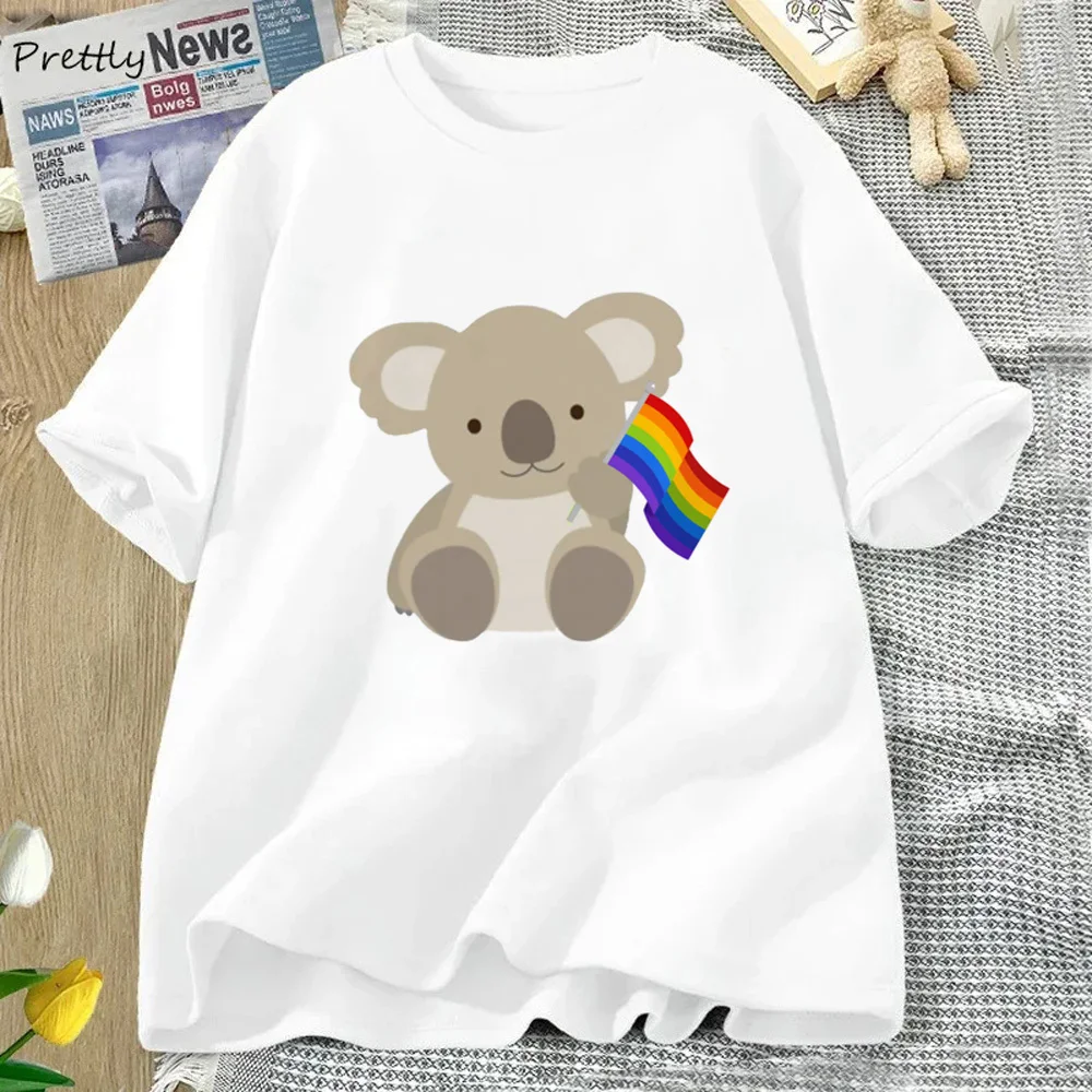 

Pride Lgbt Lgbtq t shirt girl Psychedelic women Retro shirt hip hop Classic korean clothes University Psychedelic Pastel
