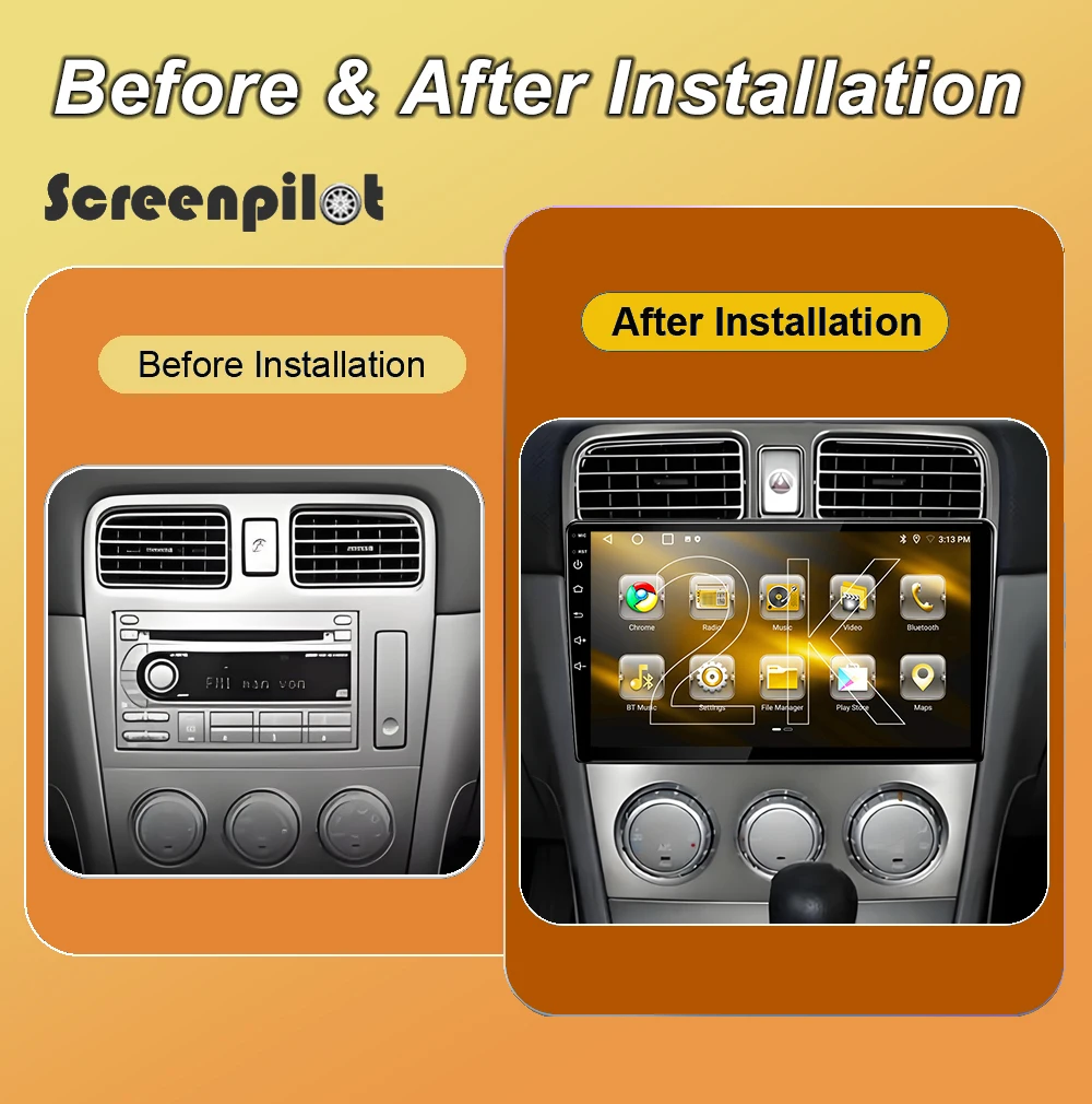 9 Inch Android 16 Car Radio Stereo For Subaru Forester SG 2004 2005 2006-2008 2K QLED Multimidia Player GPS Carplay Android Auto