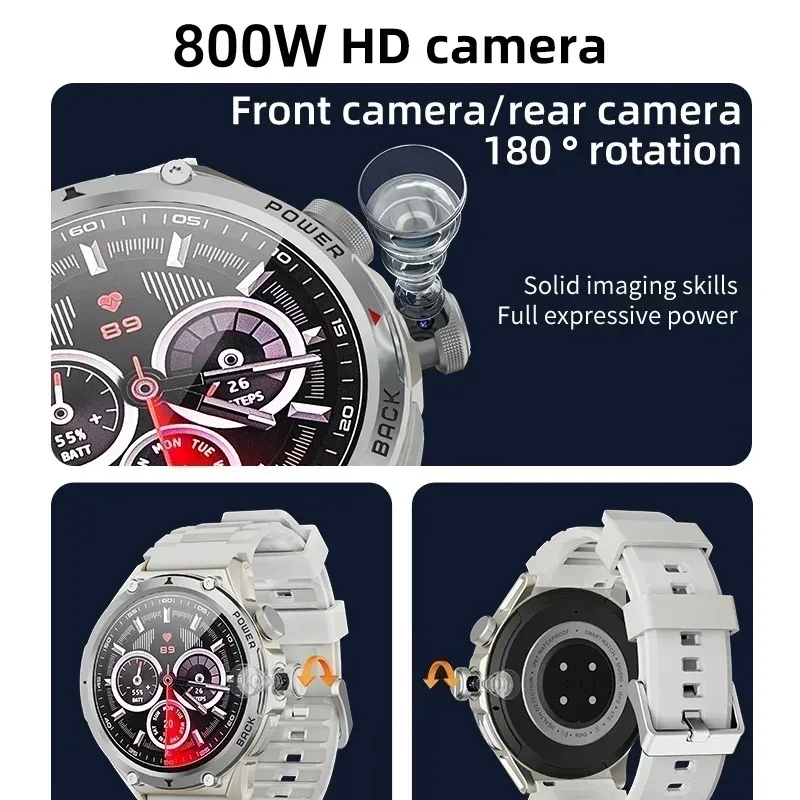 4G LTE Android 1.6 Inches 720 * Smartwatch Equipped With Amoled Blue Light GPS High-definition WIF Resolution High-end