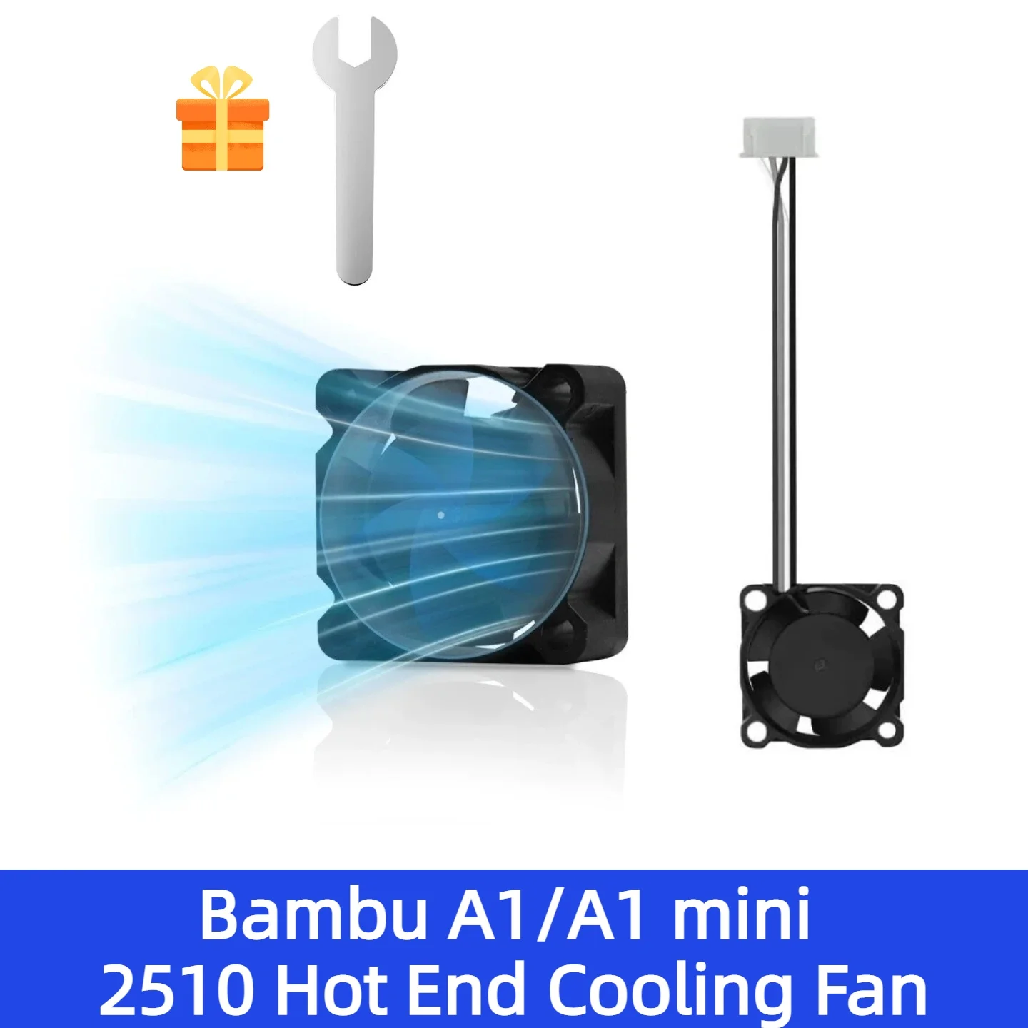 

Bambu Lab 3D Pinter Parts A1/A1 mini Hotend Throat Cooling Fan 2510 Double Ball Bearing PWM Temperature Control Cooling Fan
