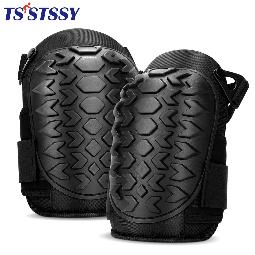 Professional Work Knee Pads Heavy Duty Gel Cushion Knee Pad with Strong Double Straps Knee Protection for Gardening Construction