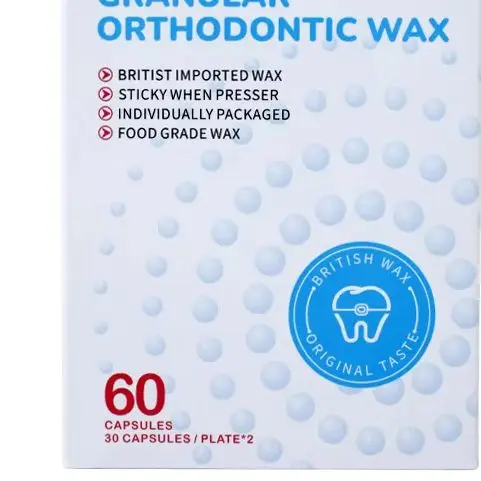 

60 Capsules Dental Wax For Braces Anti-grinding Food Grade Denture Wax Individually Packaged Superior Hygiene For Braces Bracket