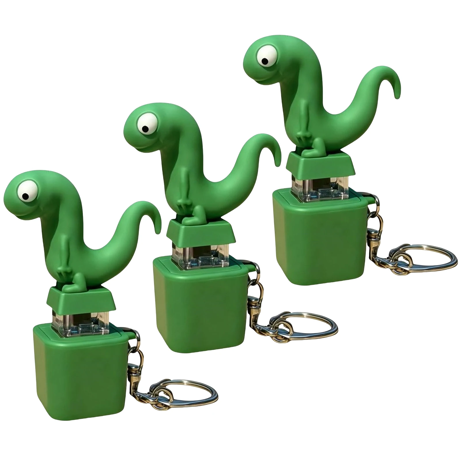 

Lizards Keychain Sound Fidget Toy with LED Lights Rechargeable Lizards Keychain Fun Lizards Sound Button Toy for Kids Adults
