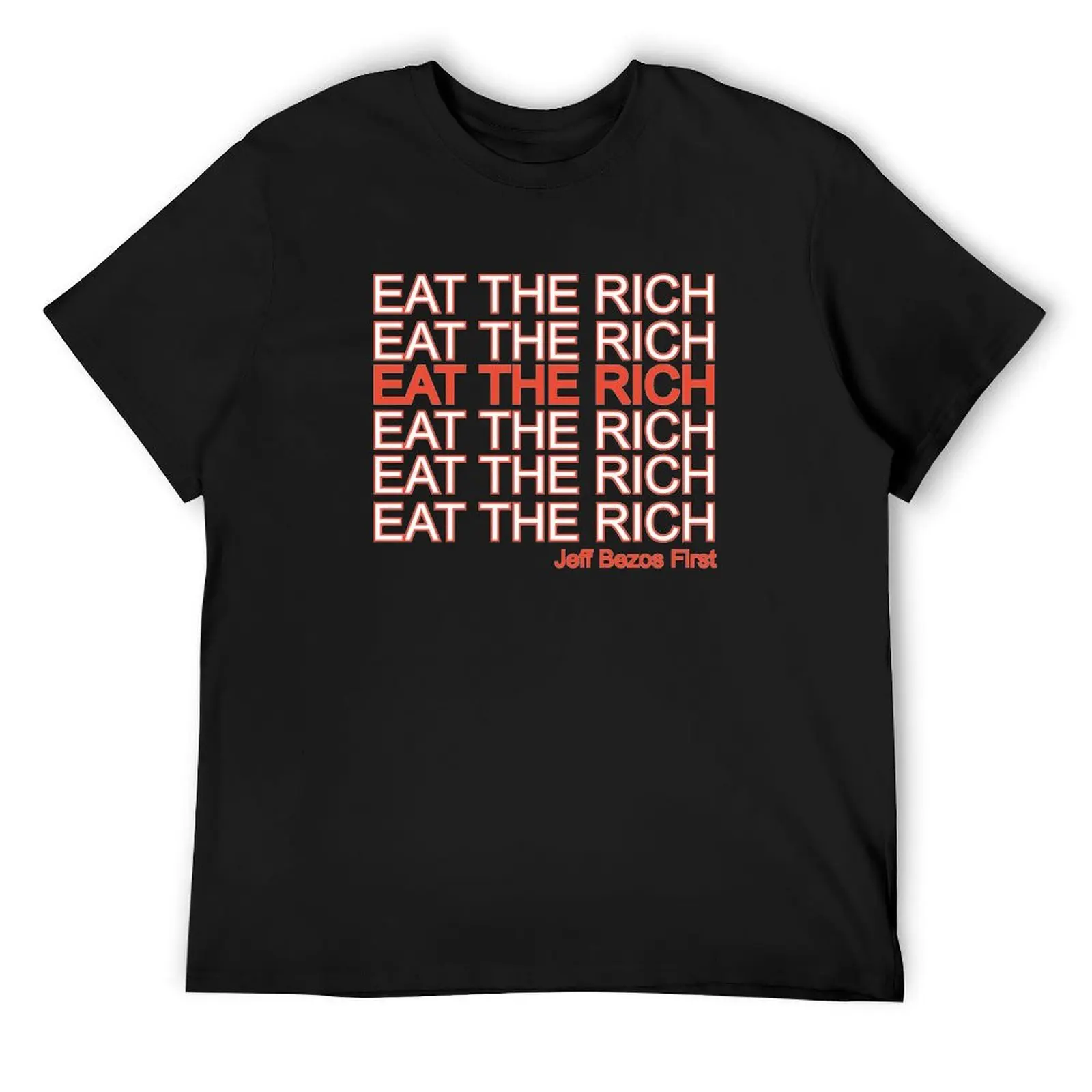 

eat the rich (transparent background better for clothing) T-Shirt quick-drying for a boy anime shirts men