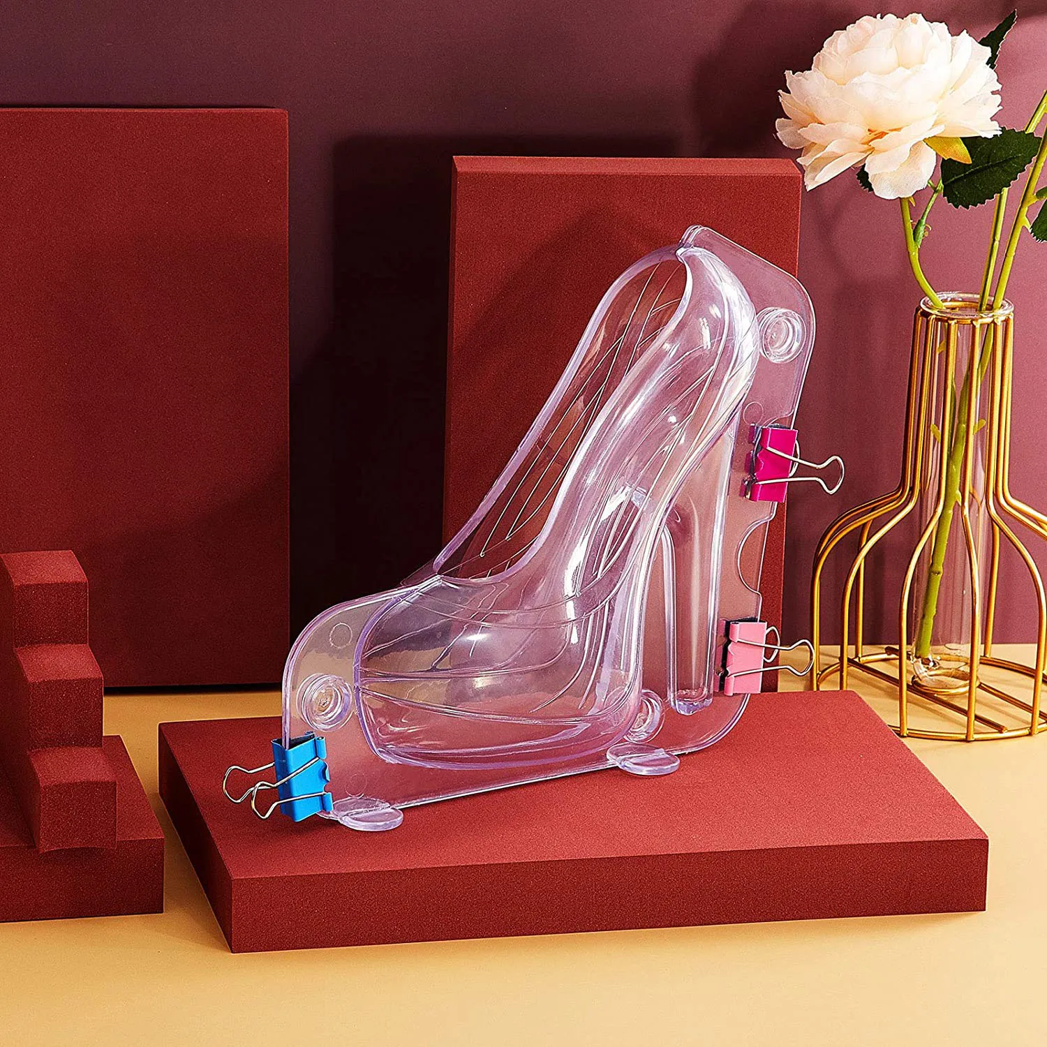 3D High Heels Shape Chocolate Mold Plastic Candy Molds Confectionery Baking Pastry Cake Decoration Tools