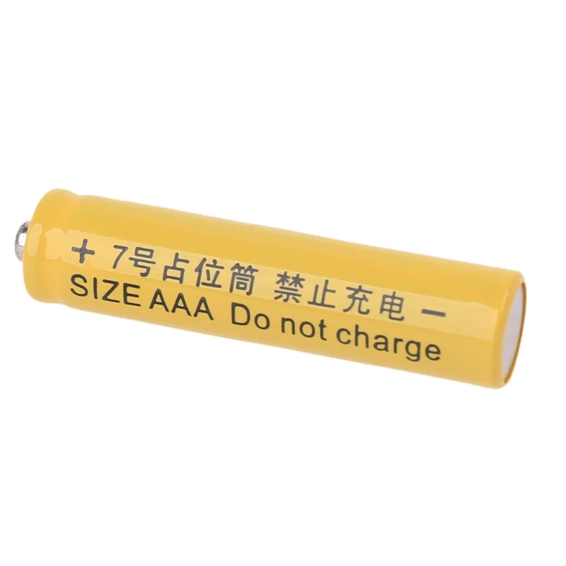 4Pcs No Power 10440 LR03 AAA Dummy Fake Battery Setup for Shell Placeholder Cylinder Conductor for AAA Battery Eliminato