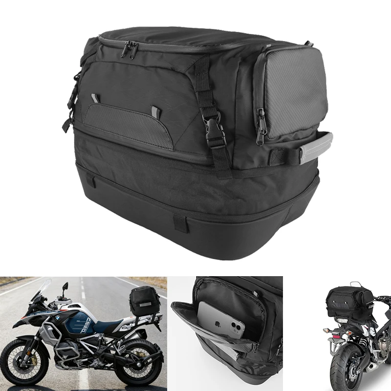 

Вместительная мотоциклетная сумка на заднее сиденье, водонепроницаемая, с несколькими отделениями, дорожная сумка для BMW R1200GS R1250GS F850GS F750GS Adv