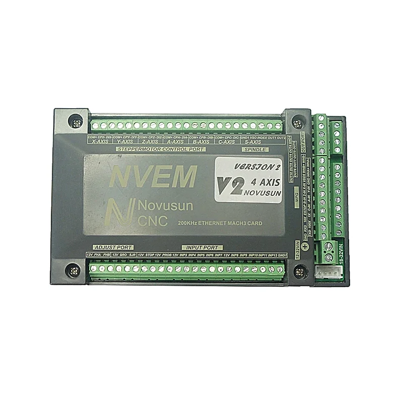Scheda di controllo NVEM Mach3 Porta USB Ethernet a 4-6 assi 200KHz per kit di fresatrici per controller router CNC