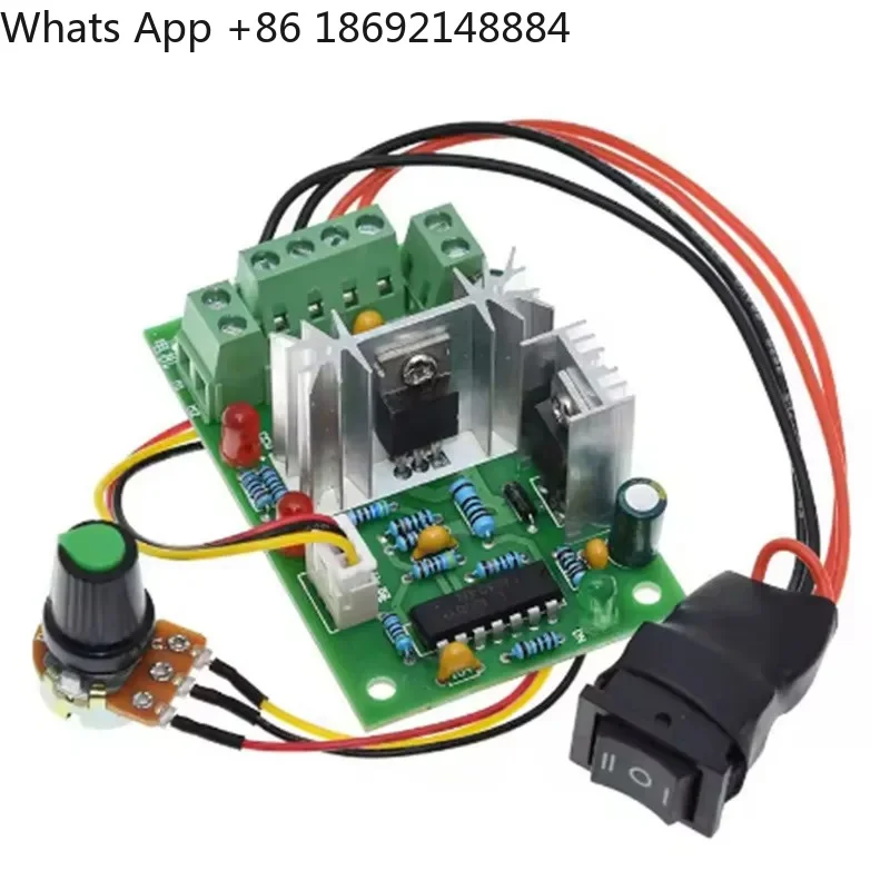 

DC Motor Governor for 10V 12V 24V 30V Forward and Reverse PWM DC Controller 120W