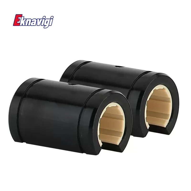 1PCS  LM12/16/20/25/30/35/40OP Maintenance-free Engineering Plastic Aluminum-plastic Sliding Open Linear Bearing