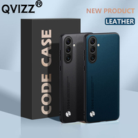Leather Case for Samsung Galaxy S26 S56 Luxury Shockproof Carbon Fiber Anti-fall Soft Edge Full Protection Cover