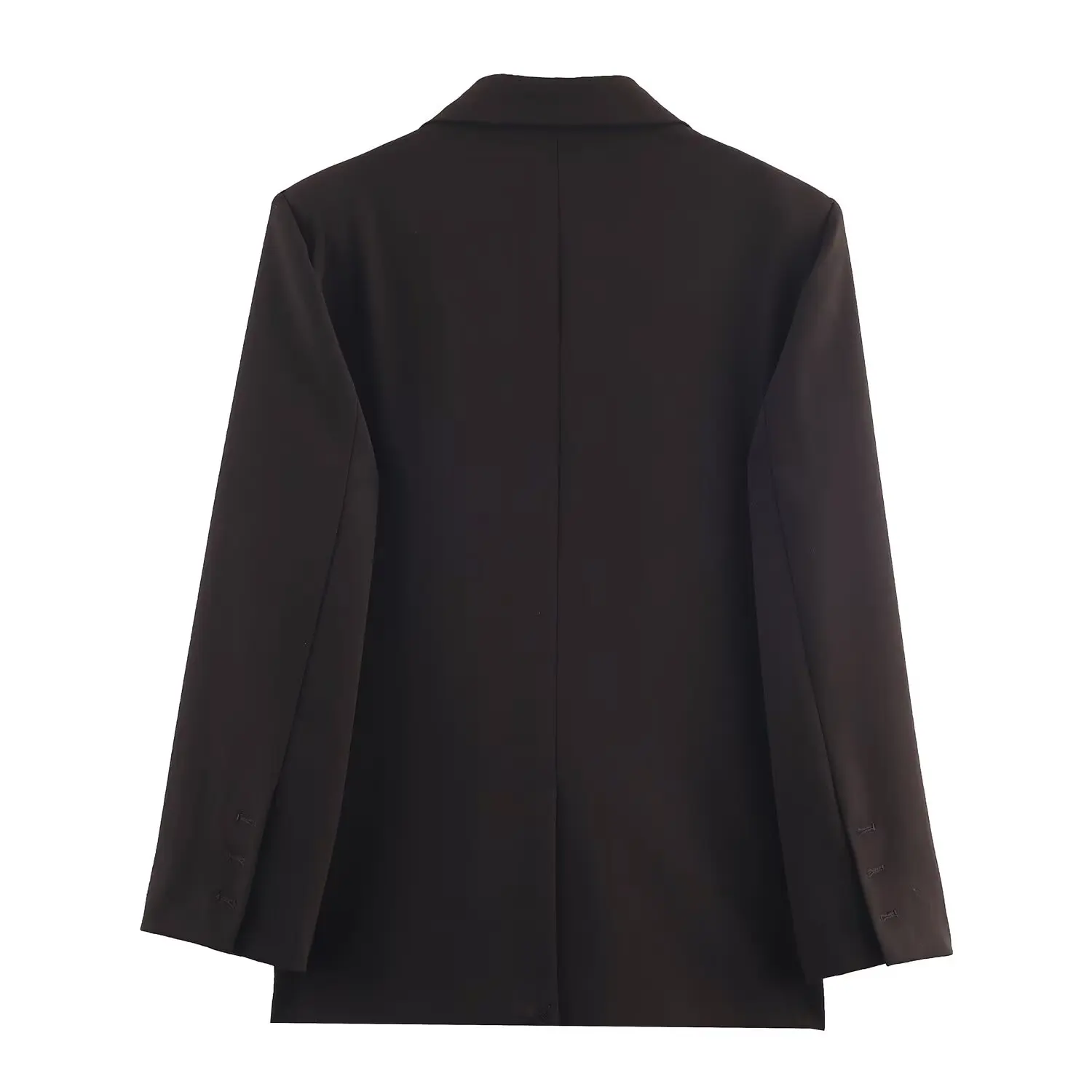 JNLEAOG-traje holgado con doble botonadura para mujer, traje de otoño, diseño versátil, escena de negocios, largo, poliéster