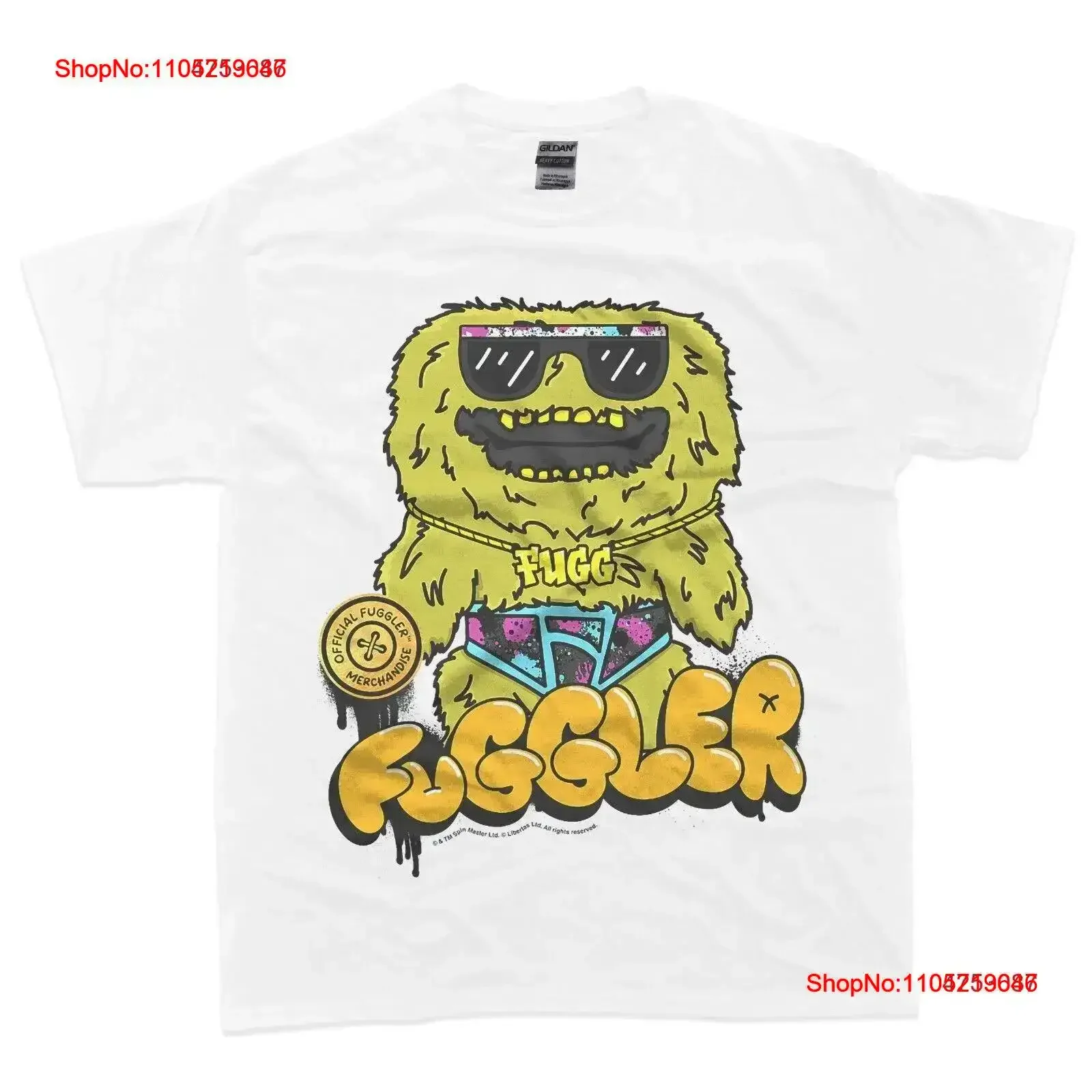 Fuggler Count Underoo Mcgoo Graffiti Text T Shirt vintage Washed Casual Comfortable Soft fashion designer clothes Stylish homme