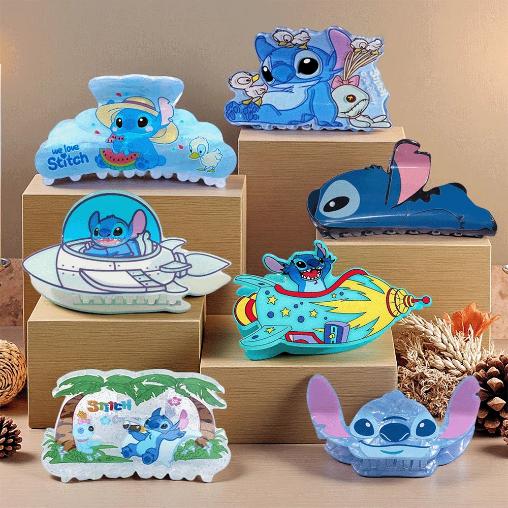 

7PCS Disney Stitch Different Forms Hair Claw Set, Multi-functional Hair Accessory Hair Claws