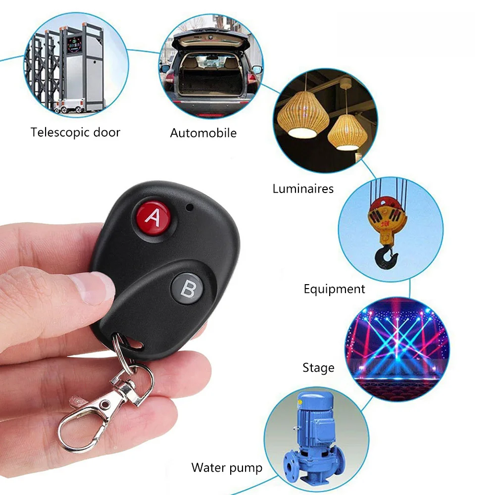 DC 12v 2ch Relay Receiver Wireless Remote Control Switch Lick Self-locking Rf Transmitter 433MHZ 315MHZ Remote Controller