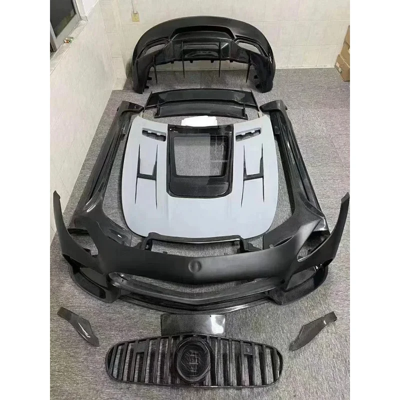 Runde قطع غيار السيارات ل 2014-19 GT GTS ترقية IMP نمط طقم الجسم سيارة الوفير الجبهة الشفاه الجانب تنورة المفسد هود #6