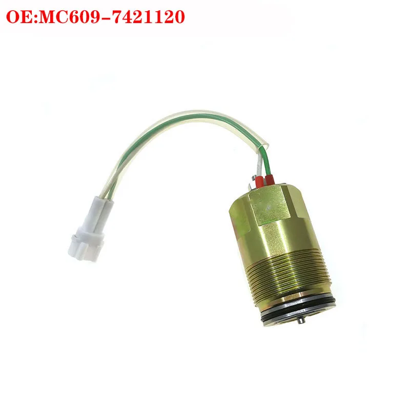 

Excavator parts SK200-6/200-6E K3V112 hydraulic pump solenoid valve MC609-7421120
