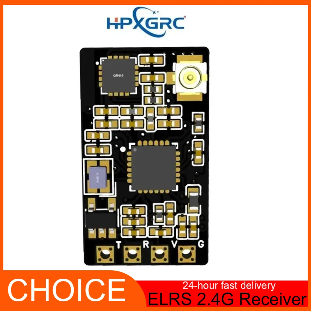 

Микроприемник HPXGRC 2,4 ГГц ExpressLRS ELRS — дальность действия RX для FPV Drone Freestyle, Racing и DIY (версия V2)