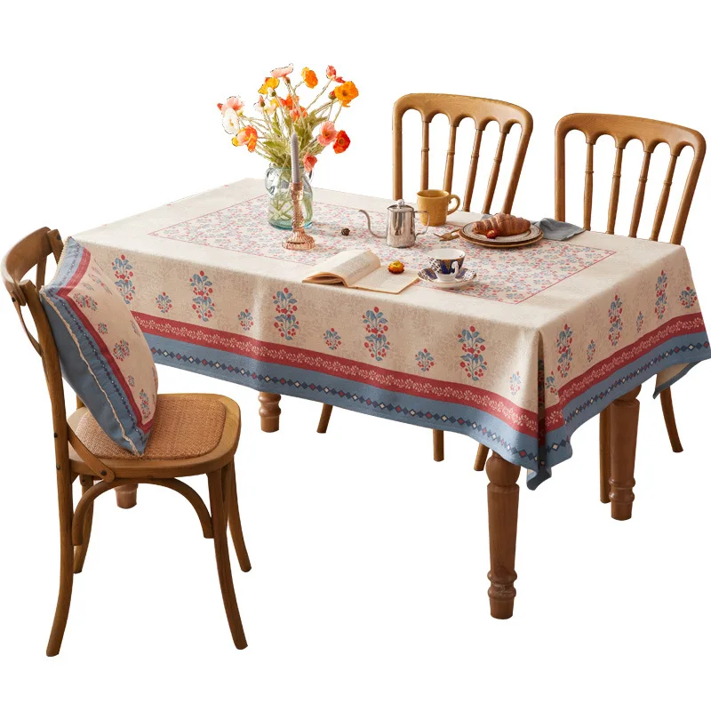 Nordic ins style high-end tablecloth, American light luxury, high-end waterproof and anti-scald rectangular tablecloth