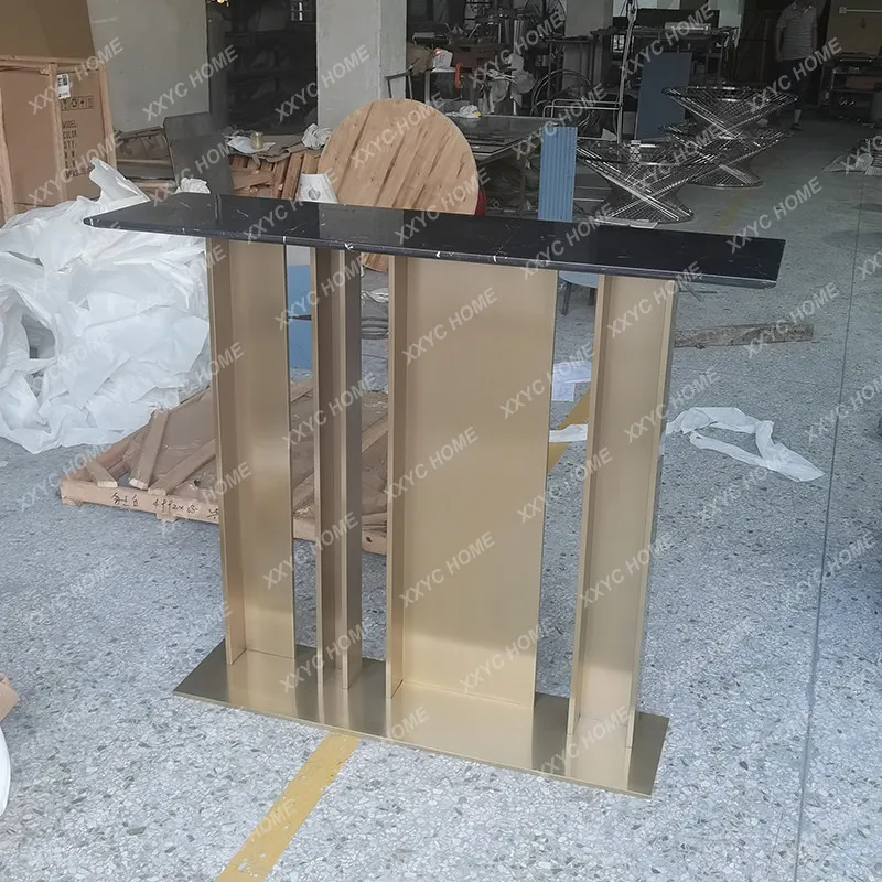 Light luxury marble entrance table Entry ultra-narrow strip table Entry foyer decorative table Small apartment villa entrance