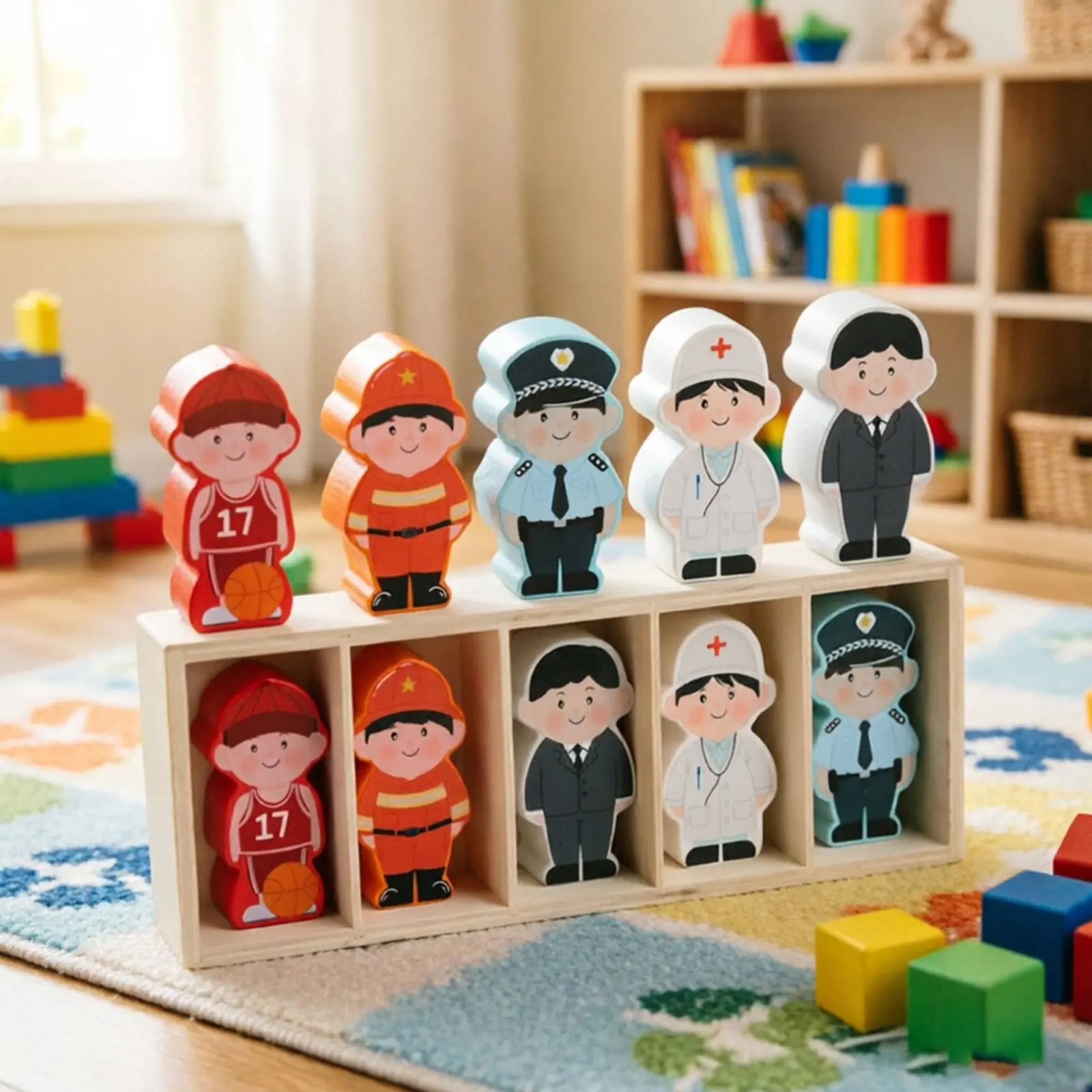 Color Matching Bottle Game Reasoning Training Bottle-Shaped Block Game Color and Emotion Memory Toy Educational for Toddlers view 4