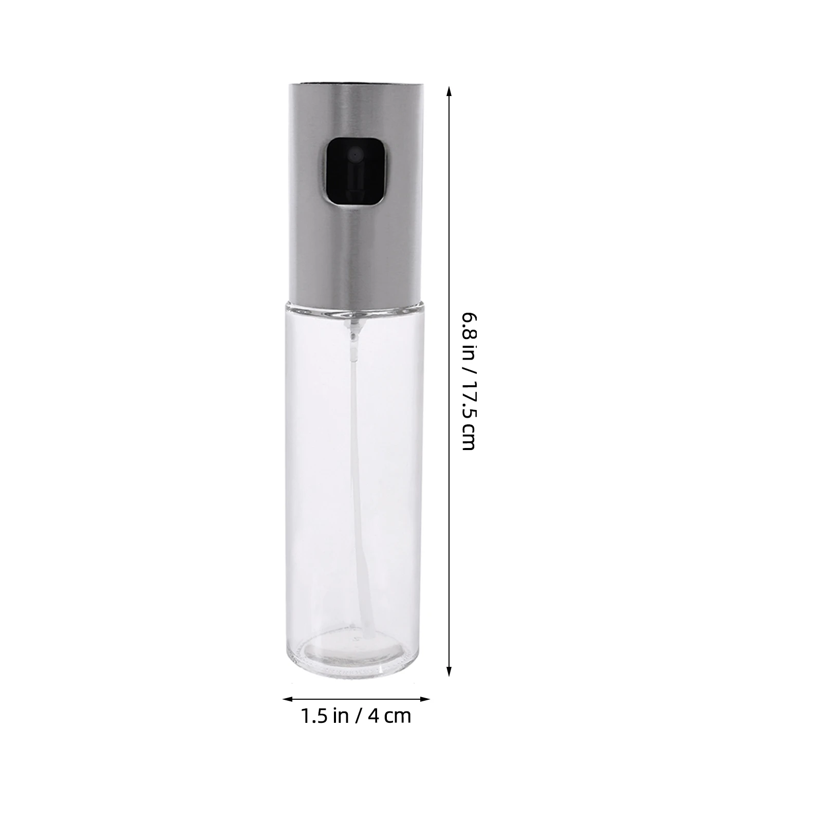

2 Pcs Oil Sprayer Glass Bottles 4x4x17 5cm Silicone Brush Sauce Dispenser Heat Resistant Reusable for Baking Cooking Kitchen Bar