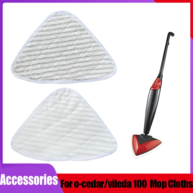 Almohadilla de microfibra de calidad para mopa a vapor, piezas de limpiador a vapor, paños de repuesto triangulares para océdo/vileda 100, paños de microfibra
